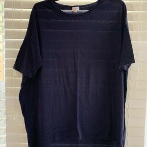 LuLaRoe Navy Irma Tunic XL